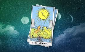 One foot is in the water and one foot is on the land. The Moon Tarot Card What It Means For Love Career More