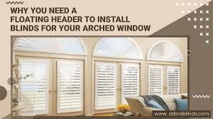 Exterior sun shades block the sun on window exteriors of homes and businesses, reducing heat gain and lowering energy costs for air conditioning. Why You Need A Floating Header To Install Blinds For Your Arched Window