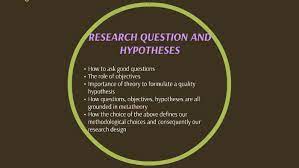 The research question expresses the question the author is exploring. Research Question And Hypotheses By Miglena Sandmeier