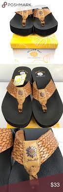 Yellow Box Mellow Mat Tan Wedge Sandals Sz 8 Nib Wedge Sandals Tan Wedge Sandals Yellow Box Shoes