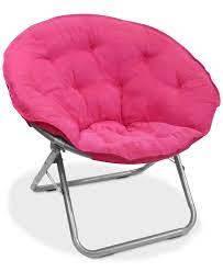 arron microsuede saucer chair quick ship pink pink chair storage chair saucer chairs