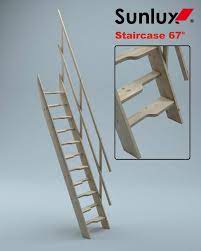 Wooden Staircase Kit Loft Attic Stairs Ladder Space Saver 600mm Paddle Steps 67 Ebay Attic Flooring Stair Ladder Staircase Kits