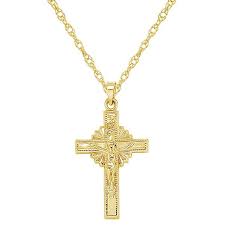 Maybe you would like to learn more about one of these? 14k Gold Crucifix Pendant
