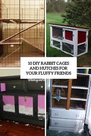 My new diy rabbit cages are finally complete! 10 Diy Rabbit Cages And Hutches For Your Fluffy Friends Shelterness