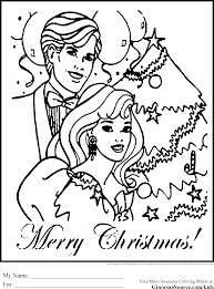 Coloring Pages Of Christmas Barbie Ken Merry Christmas Coloring Pages Christmas Coloring Pages Barbie Coloring Pages