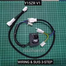 Walaupun wireman developer dah tambah fius, tetapi penambahan wiring untuk lampu dan kipas kena buat sendiri. Y15zr V1 Pnp 3 Step Wiring Socket On Off Switch Wiring Suis Lampu Shopee Malaysia