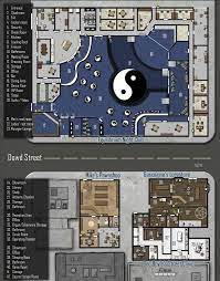 click here for more gamer printshop : Dowd Street Shadowrun Floorplan Tabletop Rpg Maps Cartography Dungeon Maps