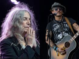 Johnny Depp joins Patti Smith for surprise performance