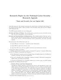 Pdf Research Topics In The National Cyber Security Research Agenda 1 Rajeev Sampath Academia Edu