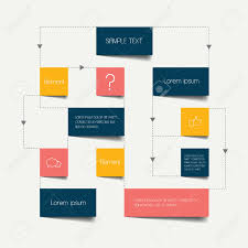 Flow Chart Scheme Infographics Elements Vector Design