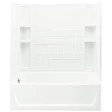The modular design allows it to be moved around. Plimpton Hills Sterling 71120110 0 60 Inch X 32 Inch X 74 Inch Ensemble Series Tile Tub And Shower With Left Hand Drain White