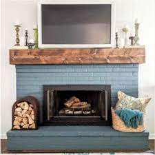 How To Paint A Brick Fireplace The Right Way Lovely Etc