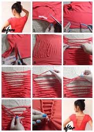 Real Asian Beauty Diy T Shirt Weaving Laddering Reciclar Ropa Vieja Camisetas Viejas Reciclar Remeras