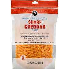 When your recipe calls for grated cheese measured in cups or grams, but the supermarket only se. Publix Shredded Cheese Reduced Fat Sharp Cheddar 8 Oz Instacart