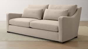 Verano Ii Petite Slope Arm Sofa Crate Barrel 86 5 W X 42 5 D X 36 H Sofa Love Seat Sofa Review