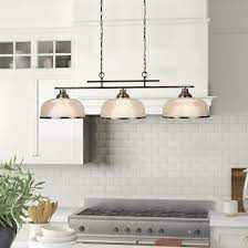 Three Posts Asner 3 Light Kitchen Island Pendant Reviews Wayfair Co Uk