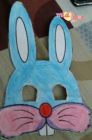 Cara menggambar arnab untuk paskah. Wordless Wednesday 439 Topeng Bunny Mia Liana