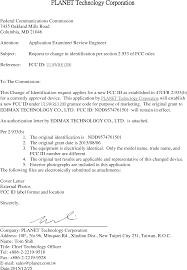 Is it finally time for cover letters to die? Wre1200 802 11ac Dual Band Wall Plug Wi Fi Range Extender Cover Letter Federal Communications Commission Planet Technology