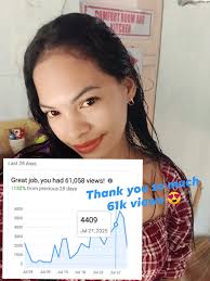 Good morning 🌞 Imong Karma 😍🙏 COMFORT ROOM COMFORTROOMAND AND KUTCHEN  Last 28 days Great Greatjob, job, you had 61,058 views! 1132% from previous  28 days Thank you so much 61k views