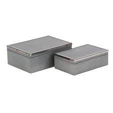 Cato 2 Piece Modern Decorative Box Set Decorative Boxes Modern Decorative Boxes Wooden Boxes