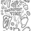 This breakfast coloring page is the most beautiful among all coloring sheets. 1