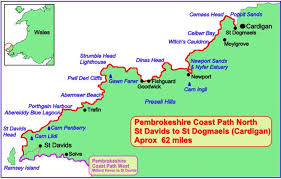 It's a piece of the world captured in the image. Pembrokeshire Coastal Path North Walking Map Walking Holidays In England And Wales Uk