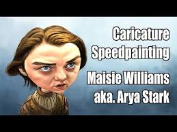 Caricature Speedpainting with Marcus: Arya Stark
