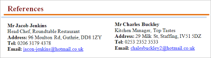 References On A Cv Benefits Format And Referee Examples Cv Plaza