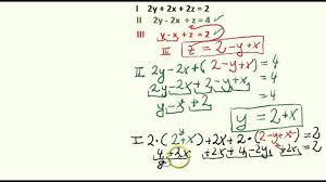 Durch die rückführung auf zeilenstufenform lernst du hier, wie man lineare gleichungssysteme mit drei gleichungen und drei unbekannten löst. Lgs Einsetzungsverfahren 3 Unbekannte Youtube