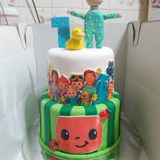 3d sculpted cocomelon with boy cake. Cocomelon Birthday Cake Design For Boy Novocom Top