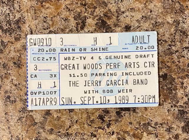 1989 Ticket Stub / Live Photo