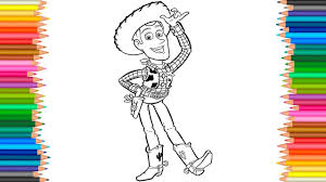 Toy Story 4 Coloring Book L Woody Coloring Pages For Children Learn Colo Coloring Books Coloring Pages Bible Coloring Pages