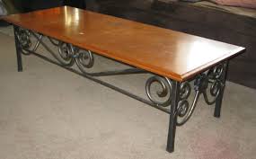 Emerald home wrought iron coffee table is made of beautiful and robust hardwood with wrought iron feet. Custom Wrought Iron Coffee Table By Mciron Custommade Com