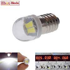Pair E10 1447 Led Flashlight Bulb Lamp 3v 6v Led Bulb Replacement Flashlight Torch Bulb 3 Volt 6 Volt Screw Bulb Xenon White Led Bulb Led Flashlight Flashlight