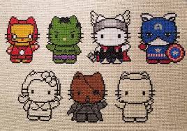 Browse by theme and level to find the design of your dreams! Wip Hello Kitty Avengers Update Crossstitch