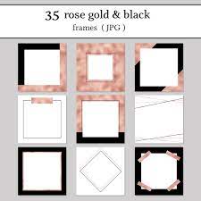 Instagram Quote Post Template Rose Gold Instagram Template Digital Frames And Borders Quote Png Bundle Motivational Quote Png Frames In 2021 Rose Gold Quotes Gold Quotes Instagram Template