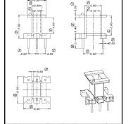P-0801(V EE8.3 3+3P) - Transformer Bobbin,Clamp,Coil Frame ...