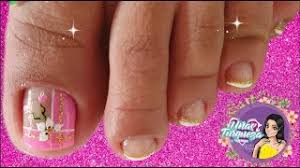 Actualmente hay algunos casos de hombres que usan colores en las uñas de las manos y los pies. Diseno De Unas Para Pies Flor En Principiantes Muy Facil Flowers Nail Art Nlc