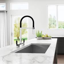 Black kitchen faucet with pull down sprayer, kitchen faucet black sink faucet with pull out sprayer, single hole and 3 hole deck mount, single handle copper kitchen faucets, forious. Kalia Canada Kf1713 150 At Bathworks Showrooms Turn Your Space From Blah To Spa Ajax Barrie Belleville Kingston St Catharines