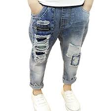 Amazon Com Naber Kids Boys Slim Fit Denim Pants Elastic