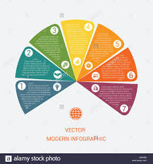 Business Chart Modern Infographic Vector Template From Color