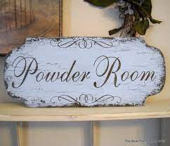 Powder Room Bathroom Sign Restroom Sign 18 X 8 Etsy Powder Room Signs Powder Room Powder Room Decor