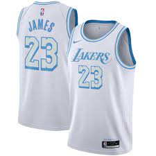 Lebron james #23 los angeles nike lakers player jersey quantity. Lebron James 23 Los Angeles Lakers 2021 White City Edition Swingman Jersey