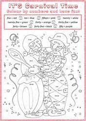 Carnival Worksheets English Primary School Carnival Worksheets