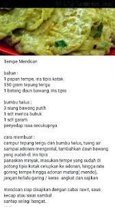 Tempe Mendoan Resep Masakan Makanan Dan Minuman Resep Makanan