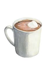 Chaud Chocolat A La Guimauve Original Illustration Print De Qualite D Archivage Hot Chocolate Art Hot Chocolate Drawing Etsy Art Prints