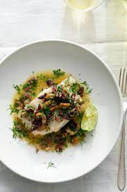 Fish With Sizzling Olive Butter Recipe Recipe Recipes Olive Butter Recipe Nyt Cooking