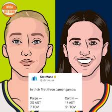 Interesting stat, Paige Bueckers had more assists and less turnovers than  Caitlin Clark in their first three career games 👀 🎥 @statmuse