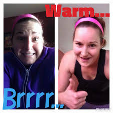 Get warm before going outside