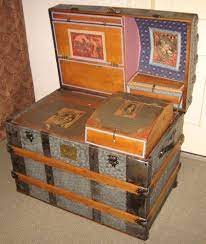 An antique chest or trunk is usually defined as one that is at least 50 years old. Antique Steamer Trunk Vintage Victorian Dome Top Wedding Or Brides Travel Chest Vintage Steamer Trunk Antique Steamer Trunk Antique Trunk Restoration